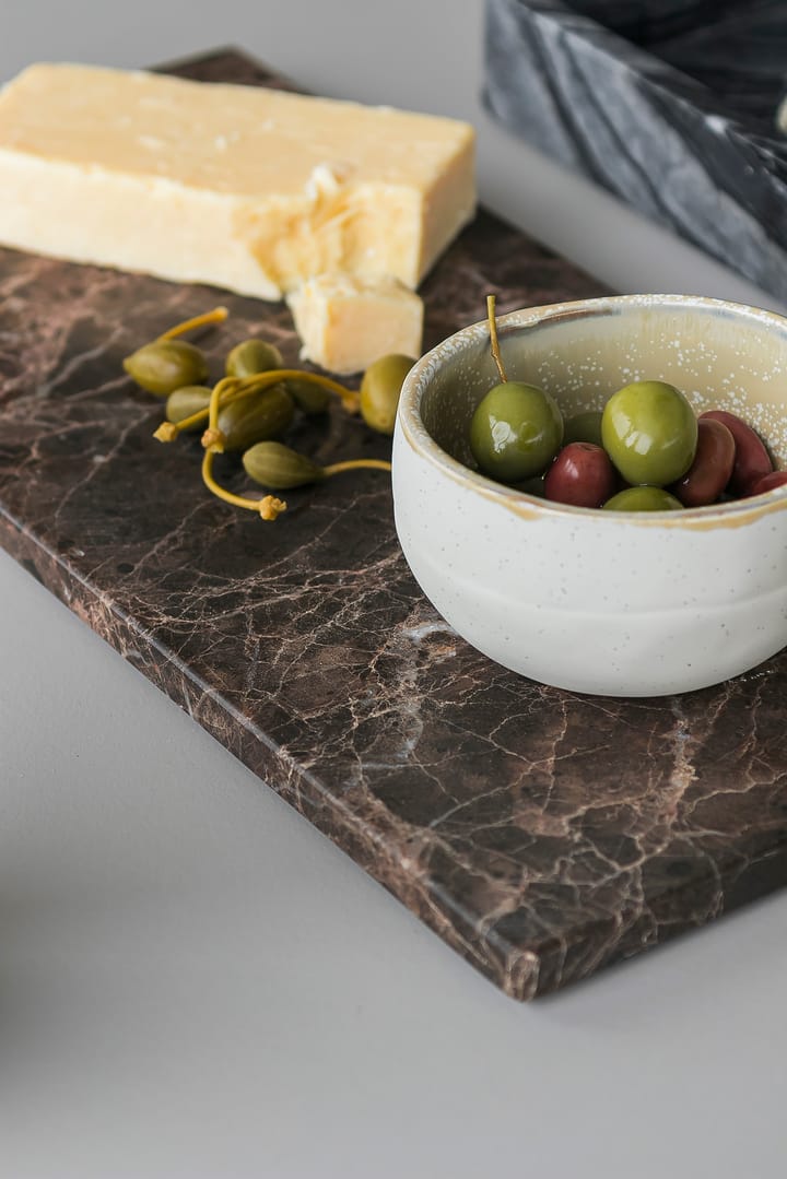 Bandeja Marble large 18x38 cm, Brown Mette Ditmer