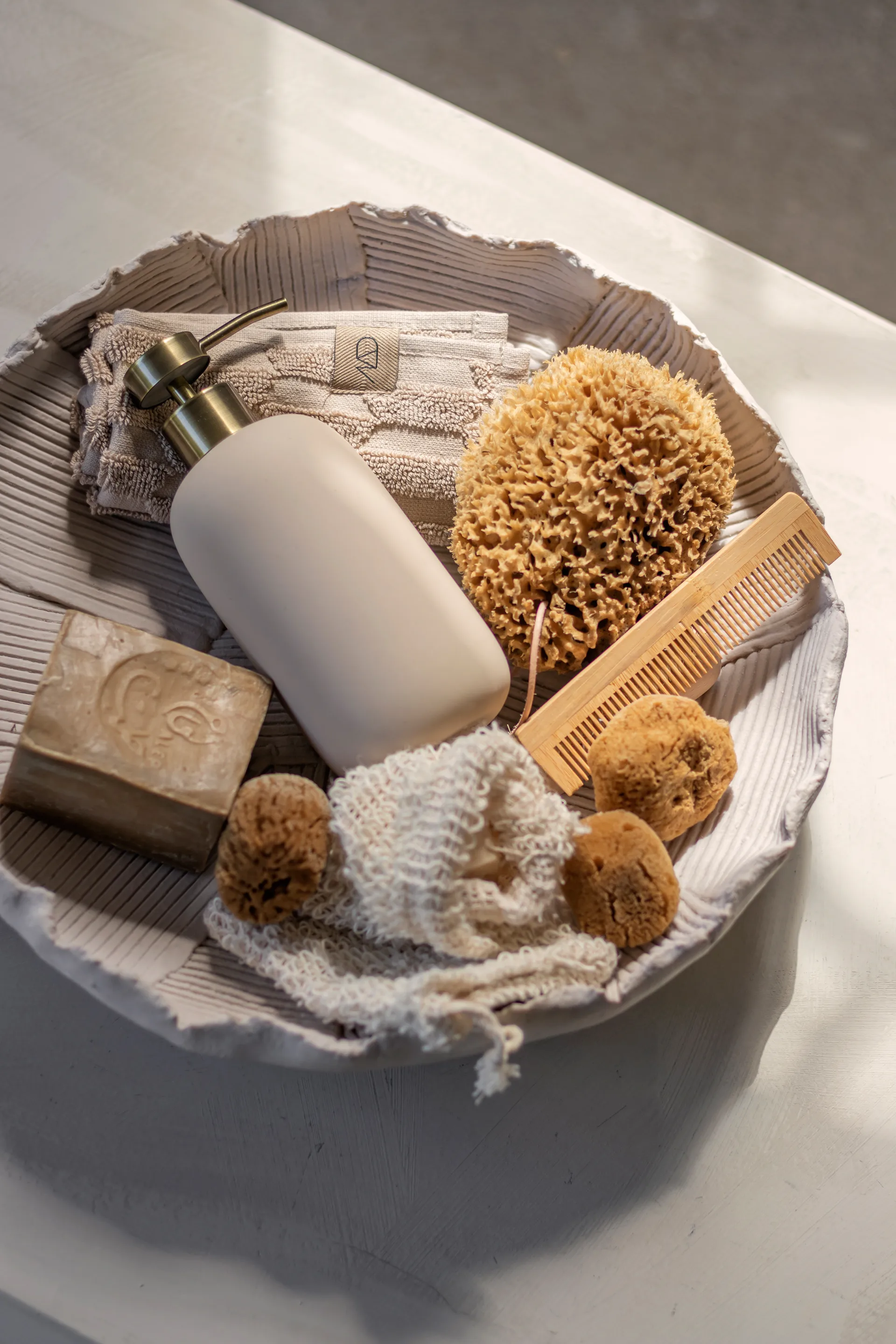 Bol Art piece patch Ø35 cm, sand Mette Ditmer