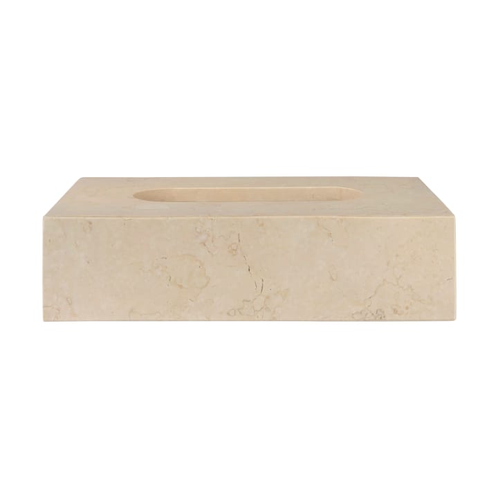 Caja de pañuelos Marble 14x25,5 cm - Arena - Mette Ditmer