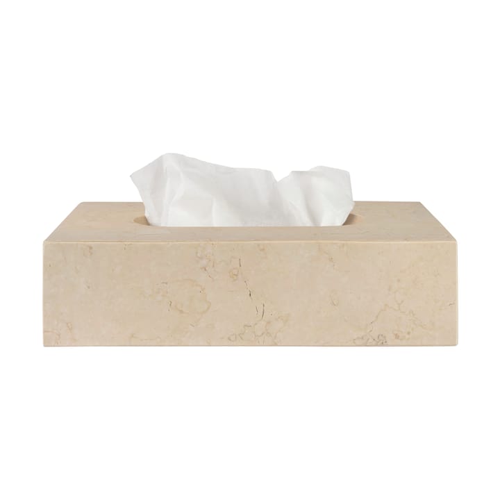 Caja de pañuelos Marble 14x25,5 cm, Arena Mette Ditmer
