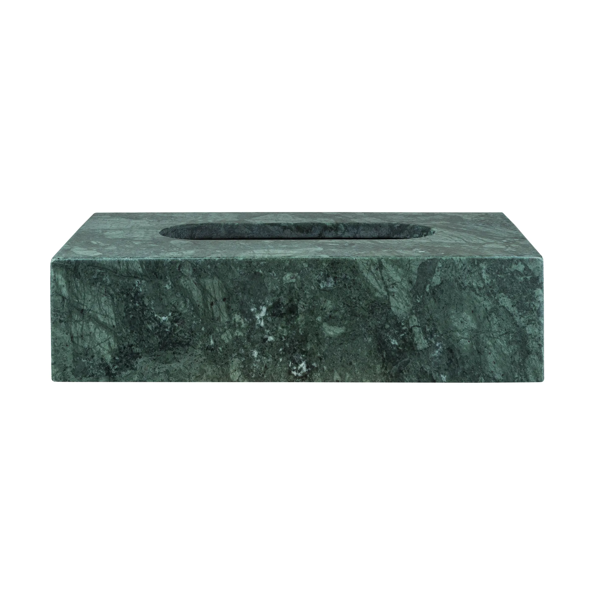 Caja de pañuelos Marble 14x25,5 cm, Dark forest Mette Ditmer