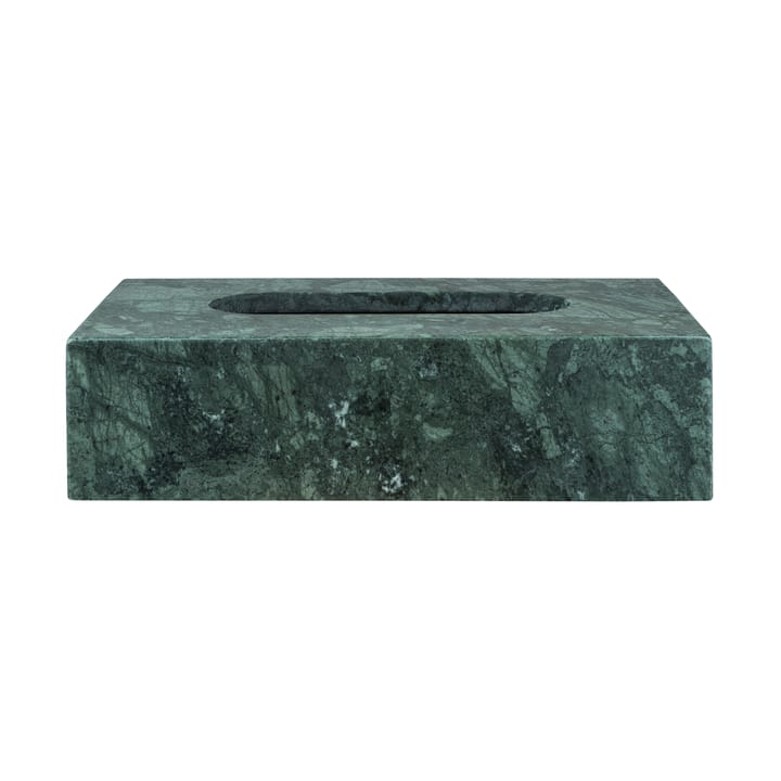 Caja de pañuelos Marble 14x25,5 cm - Dark forest - Mette Ditmer