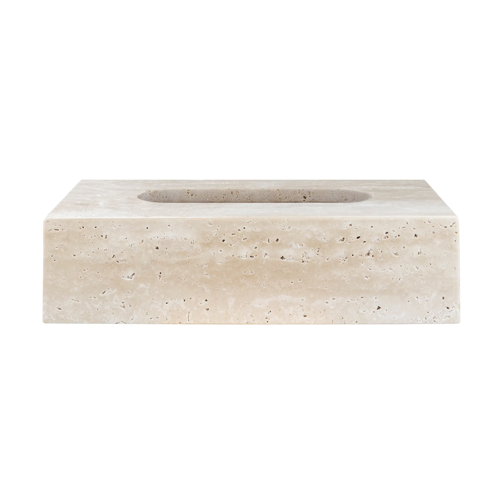 Caja de pañuelos Travertine 14x25,5 cm, Linen Mette Ditmer