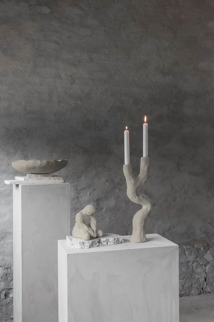 Candelabro Art piece 41 cm, sand Mette Ditmer