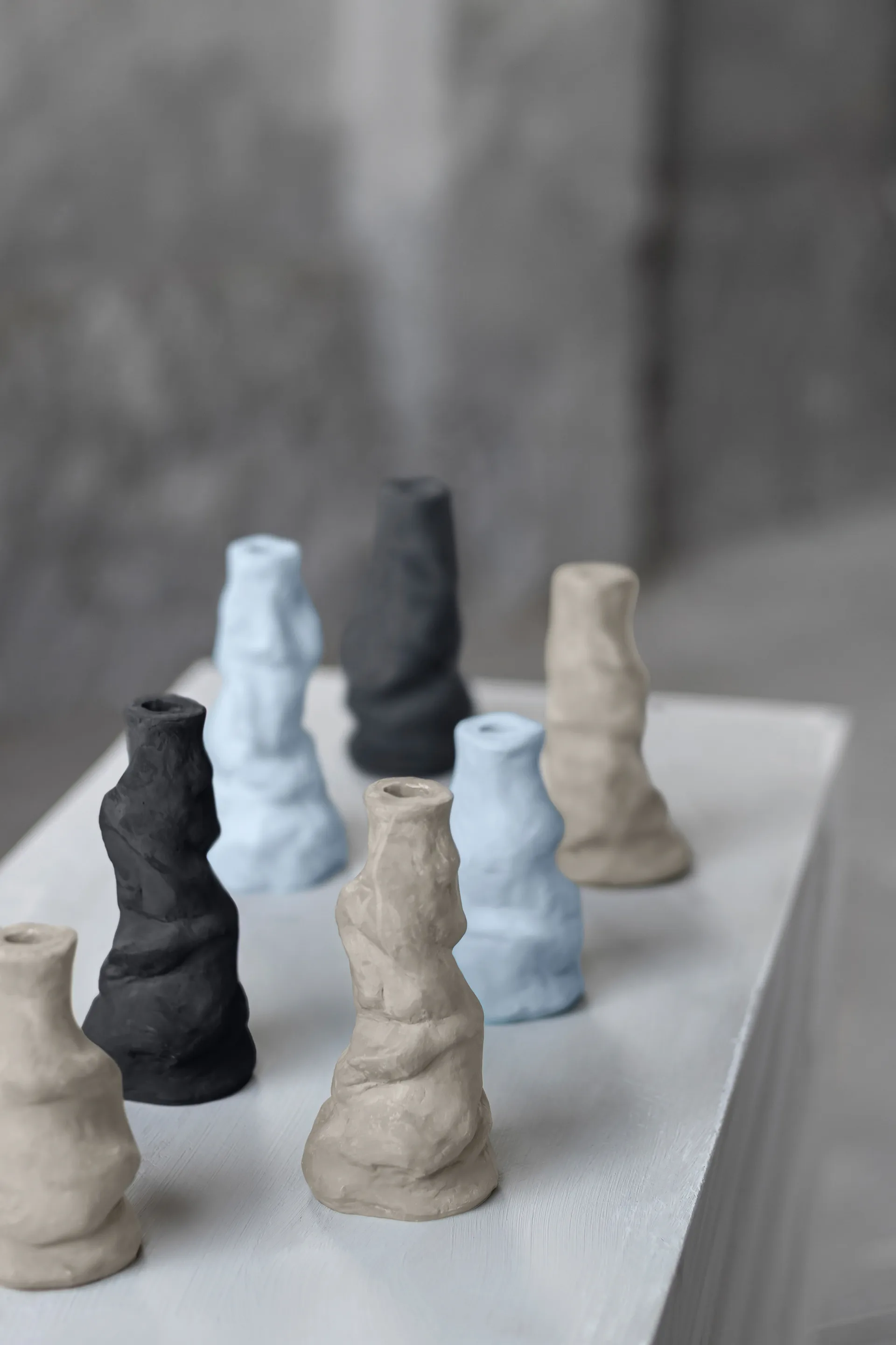 Candelabro Art Piece Liquid small, Black Mette Ditmer