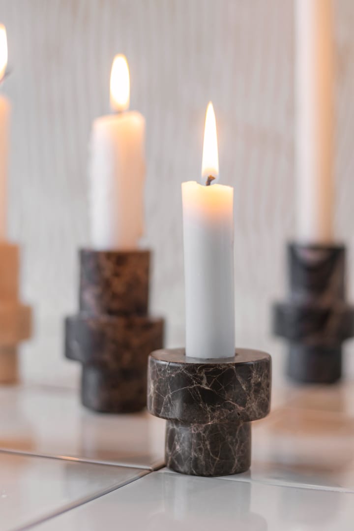 Candelabro Marble 5 cm, Marrón Mette Ditmer