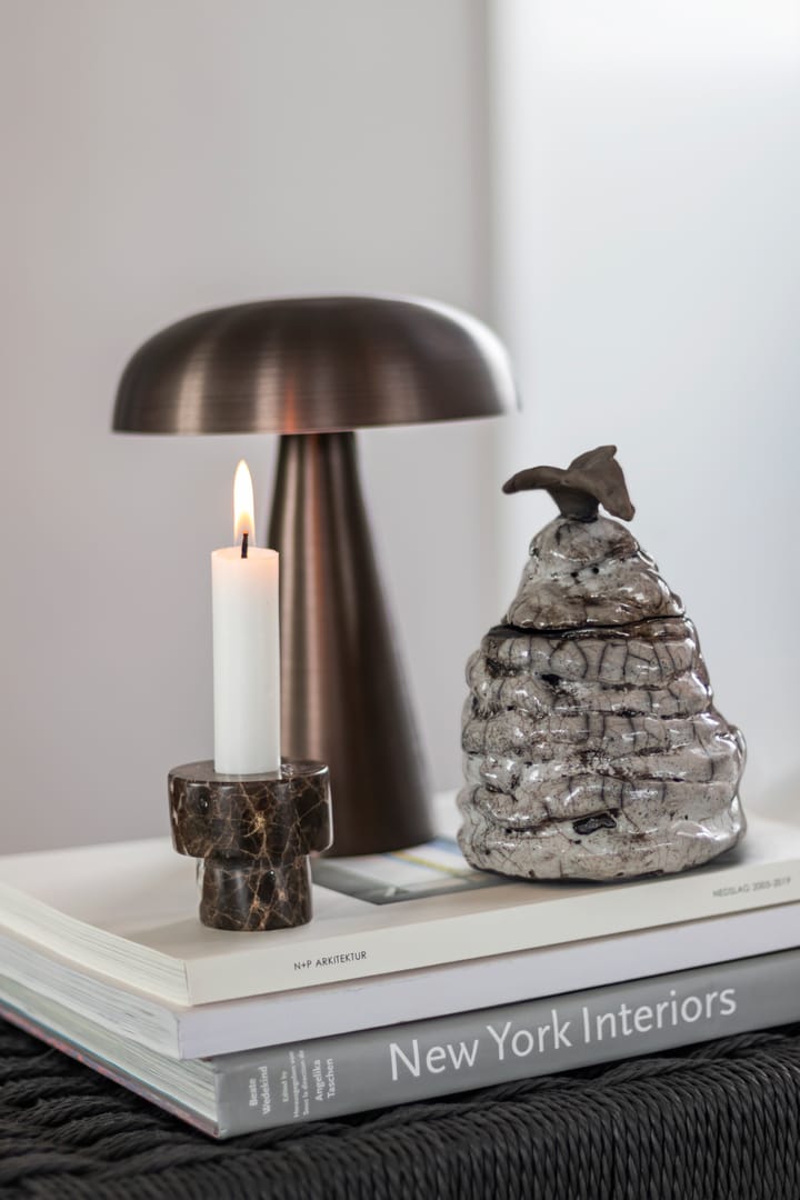 Candelabro Marble 5 cm, Marrón Mette Ditmer