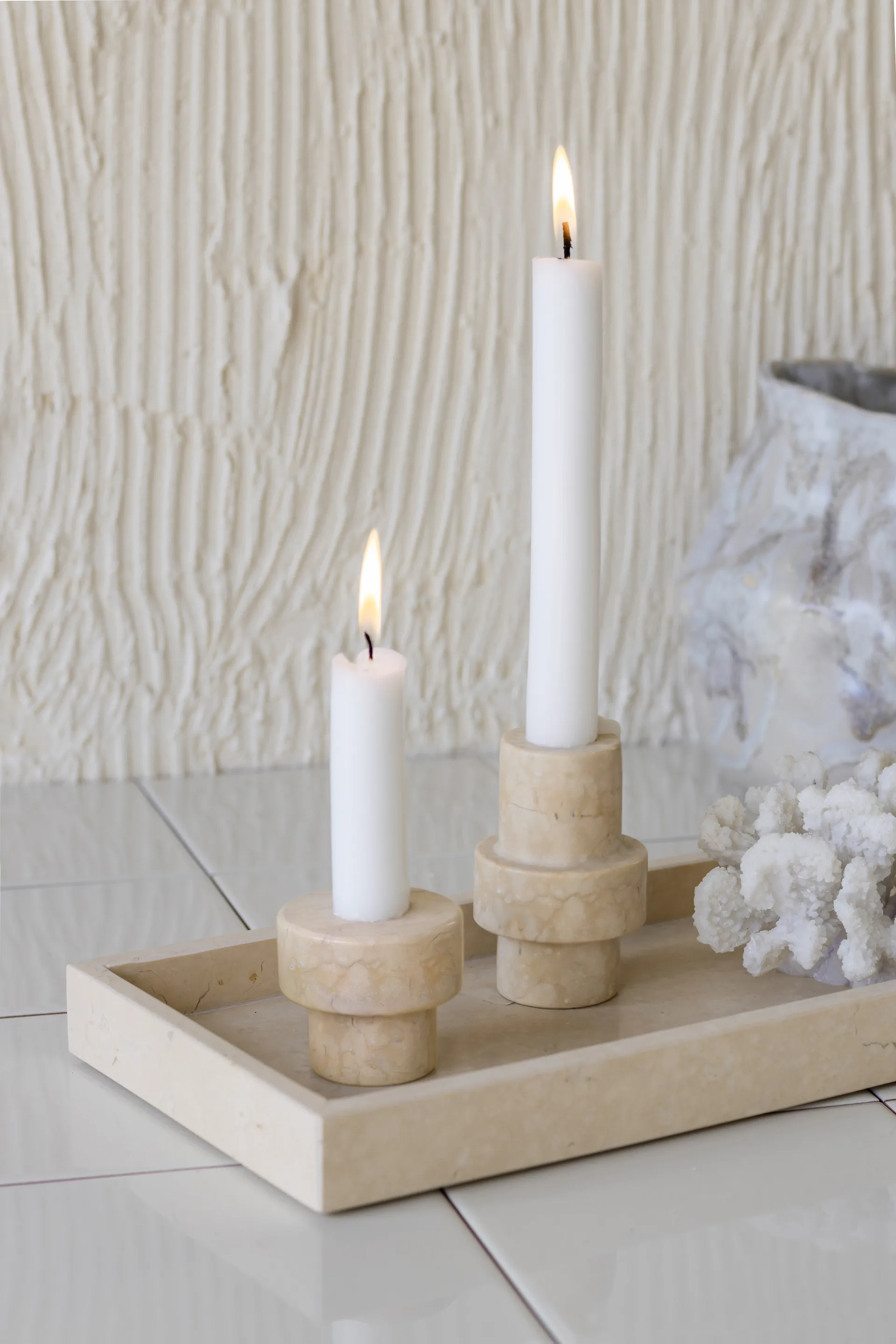 Candelabro Marble 5 cm, Sand Mette Ditmer