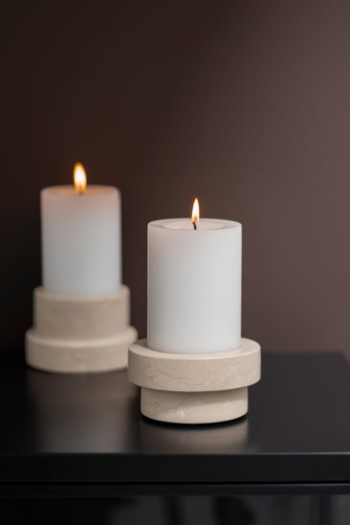 Candelabro Marble para vela gruesa 5 cm, Arena Mette Ditmer