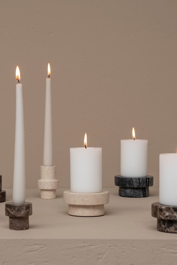 Candelabro Marble para vela gruesa 5 cm, Arena Mette Ditmer