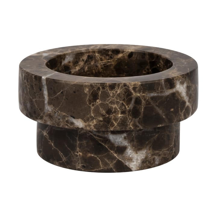 Candelabro Marble para vela gruesa 5 cm - Marrón - Mette Ditmer