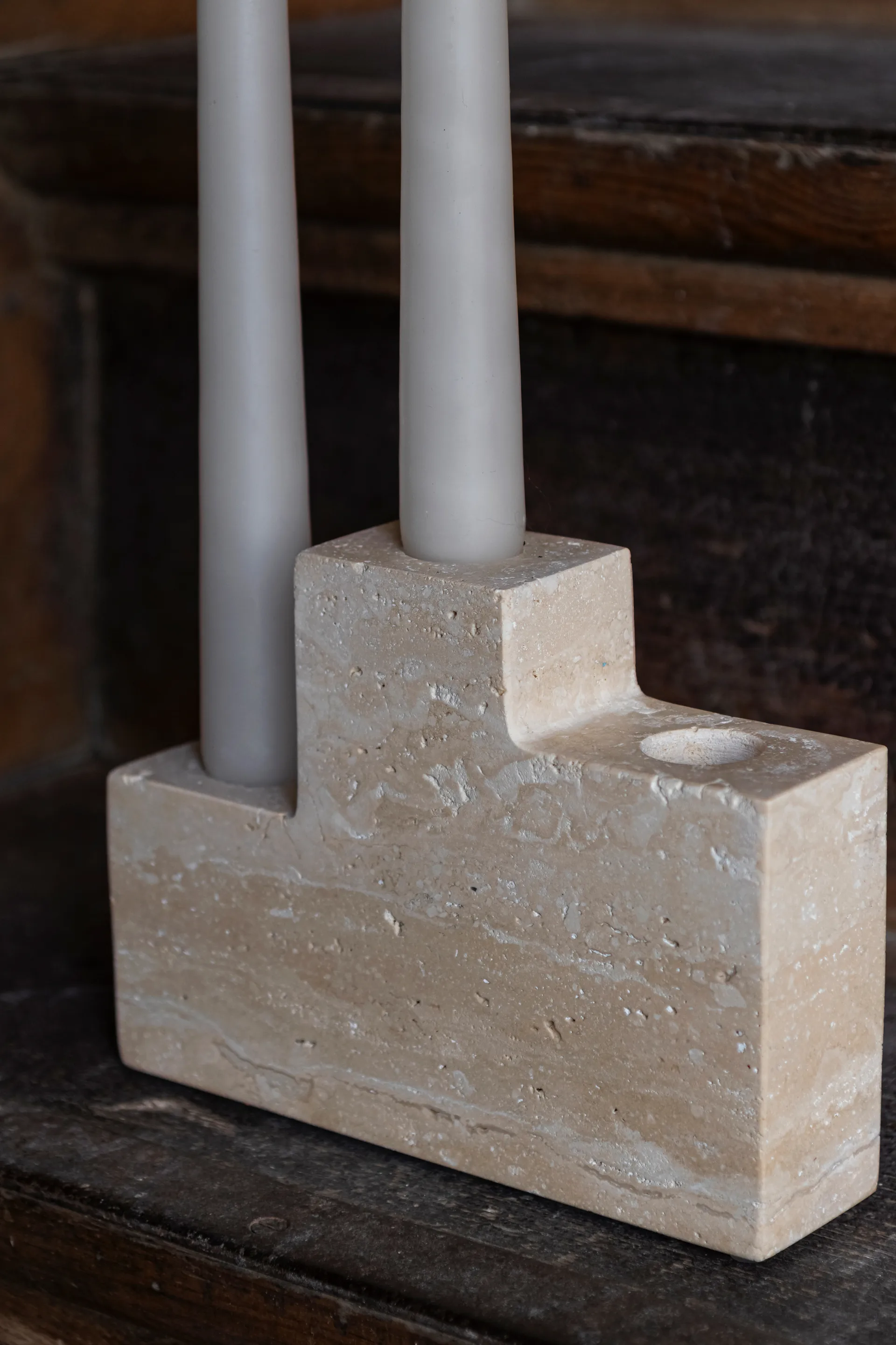 Candelabro Step trio, Linen Mette Ditmer