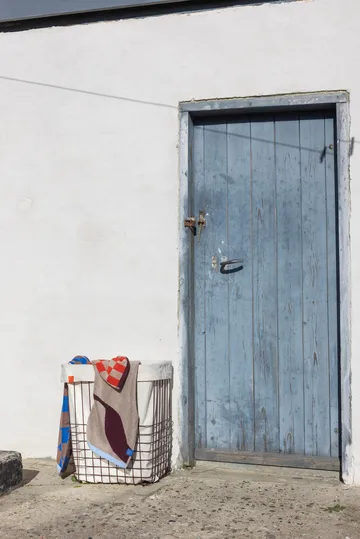 Cesta de almacenamiento Store-it con bolsa de algodón, large - Vino - Mette Ditmer