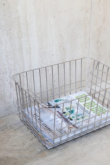 Cesta de almacenamiento Store-it medium - Chrome - Mette Ditmer