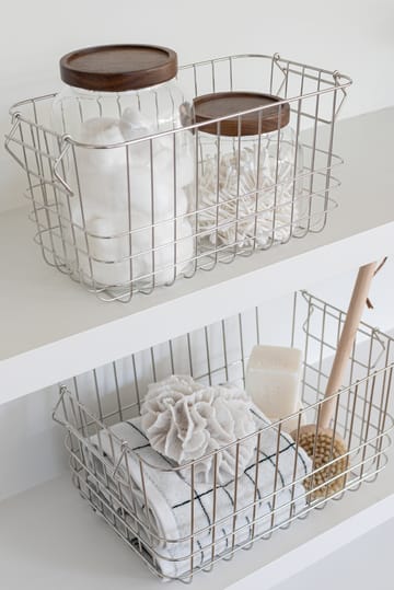 Cesta de almacenamiento Store-it medium - Chrome - Mette Ditmer