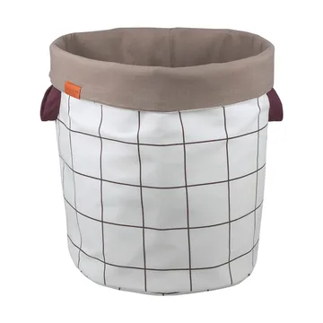 Cesto de colada Mesh Ø40×50 cm - Brown-Off-white - Mette Ditmer