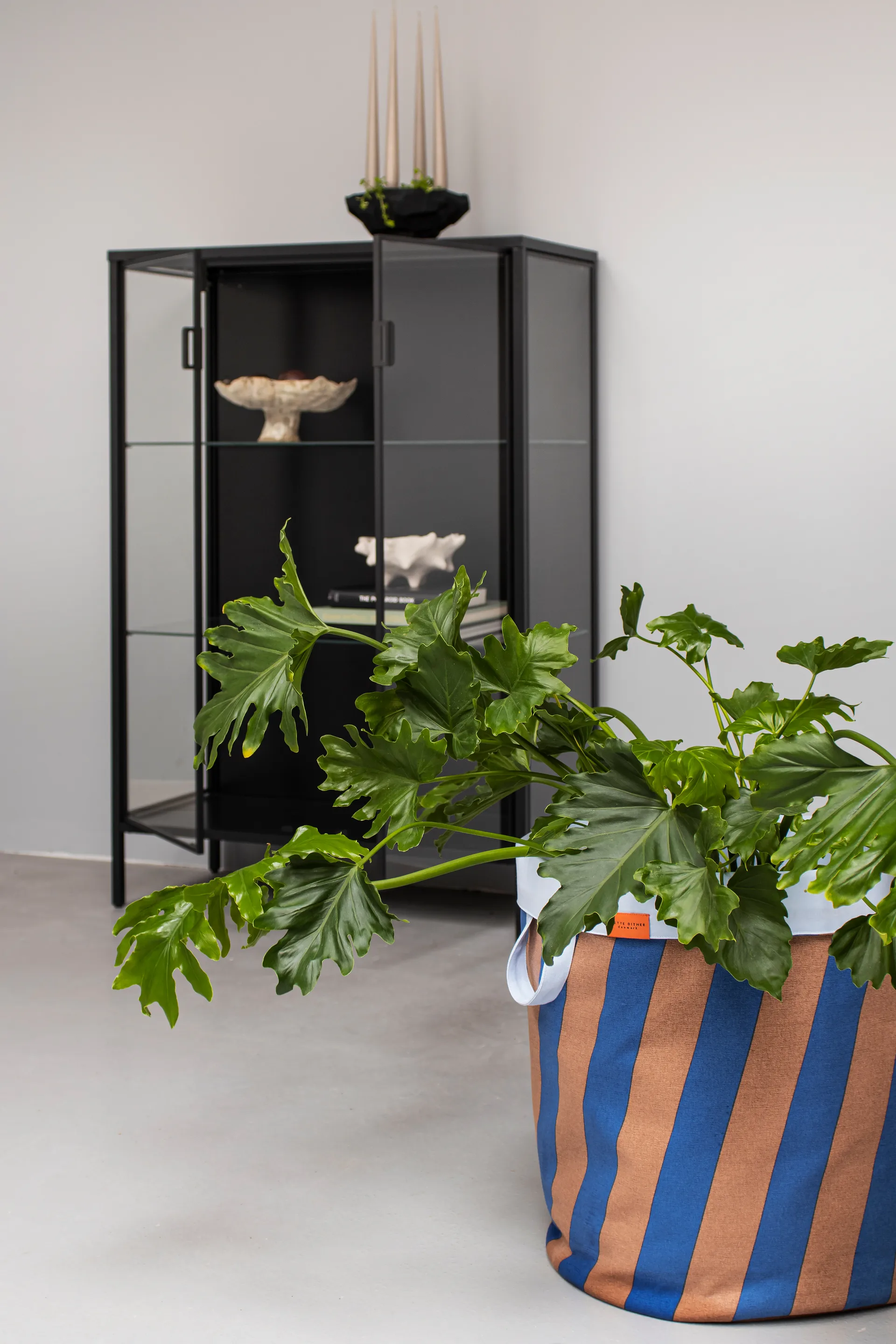 Cesto de lavandería Nova Arte 40x40x50 cm, Cobalt-blush Mette Ditmer