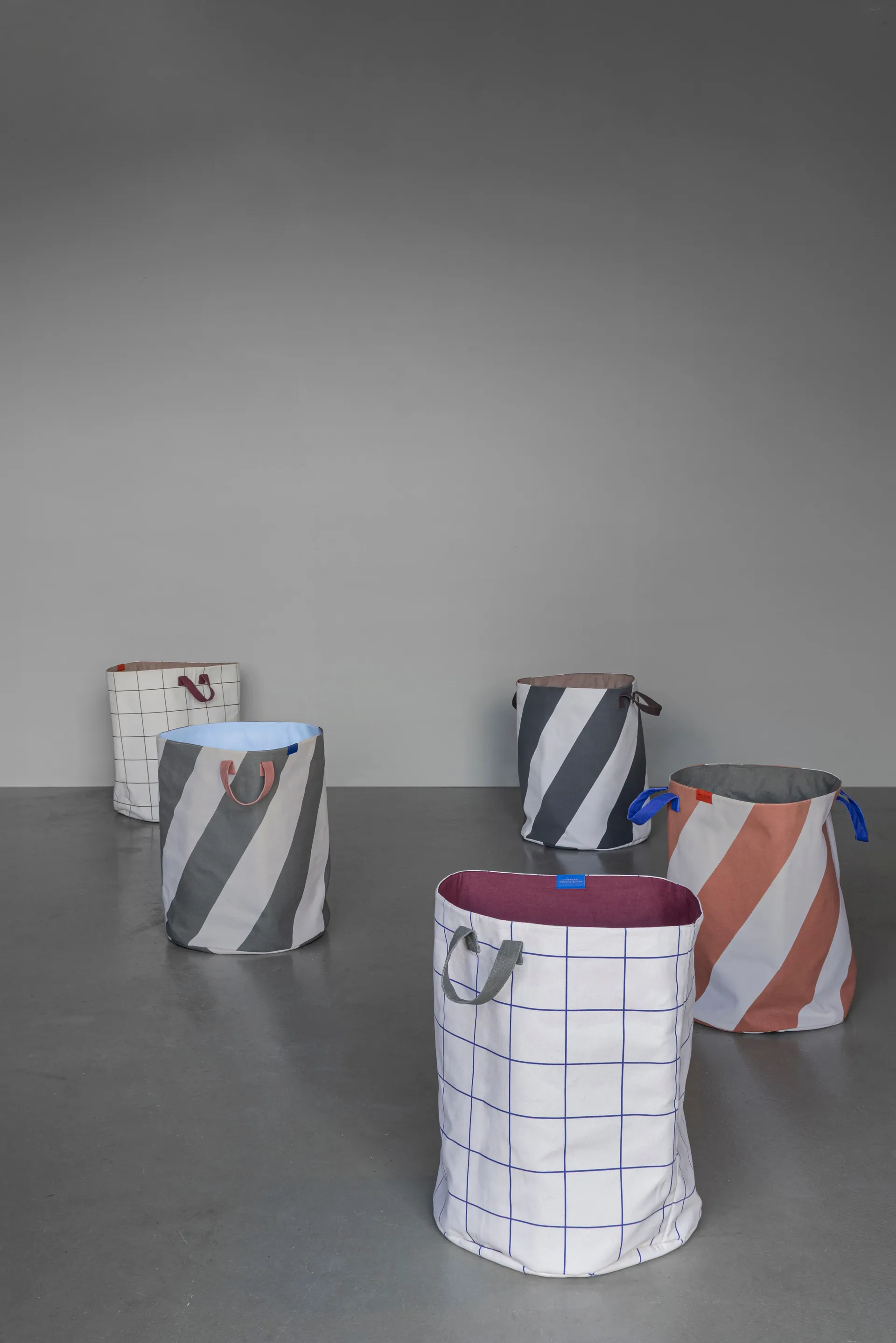 Cesto para la colada Diagonal Ø40x50 cm, Brick-sand Mette Ditmer