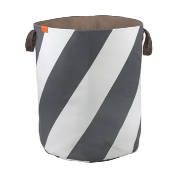 Cesto para la colada Diagonal Ø40x50 cm - Dark grey-off-white - Mette Ditmer