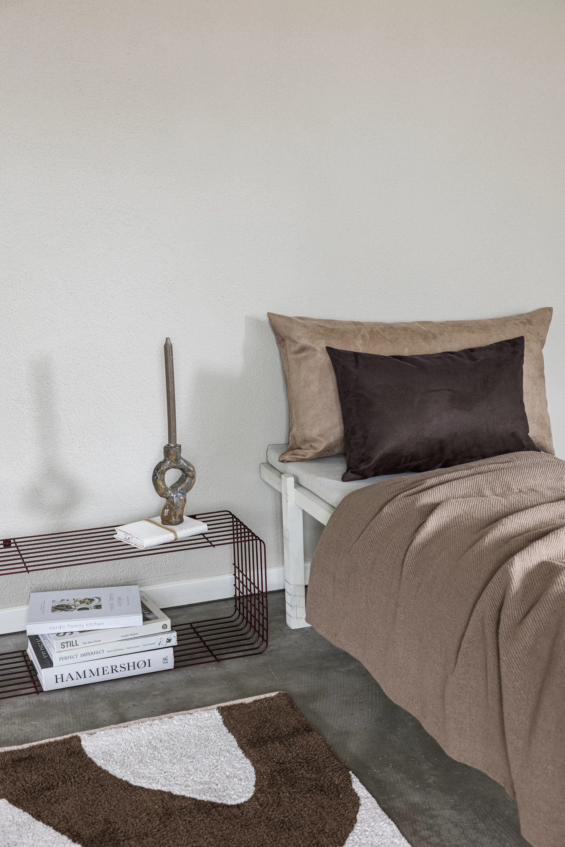 Cojín decorativo Lounge, Chocolate, 40x60 cm Mette Ditmer