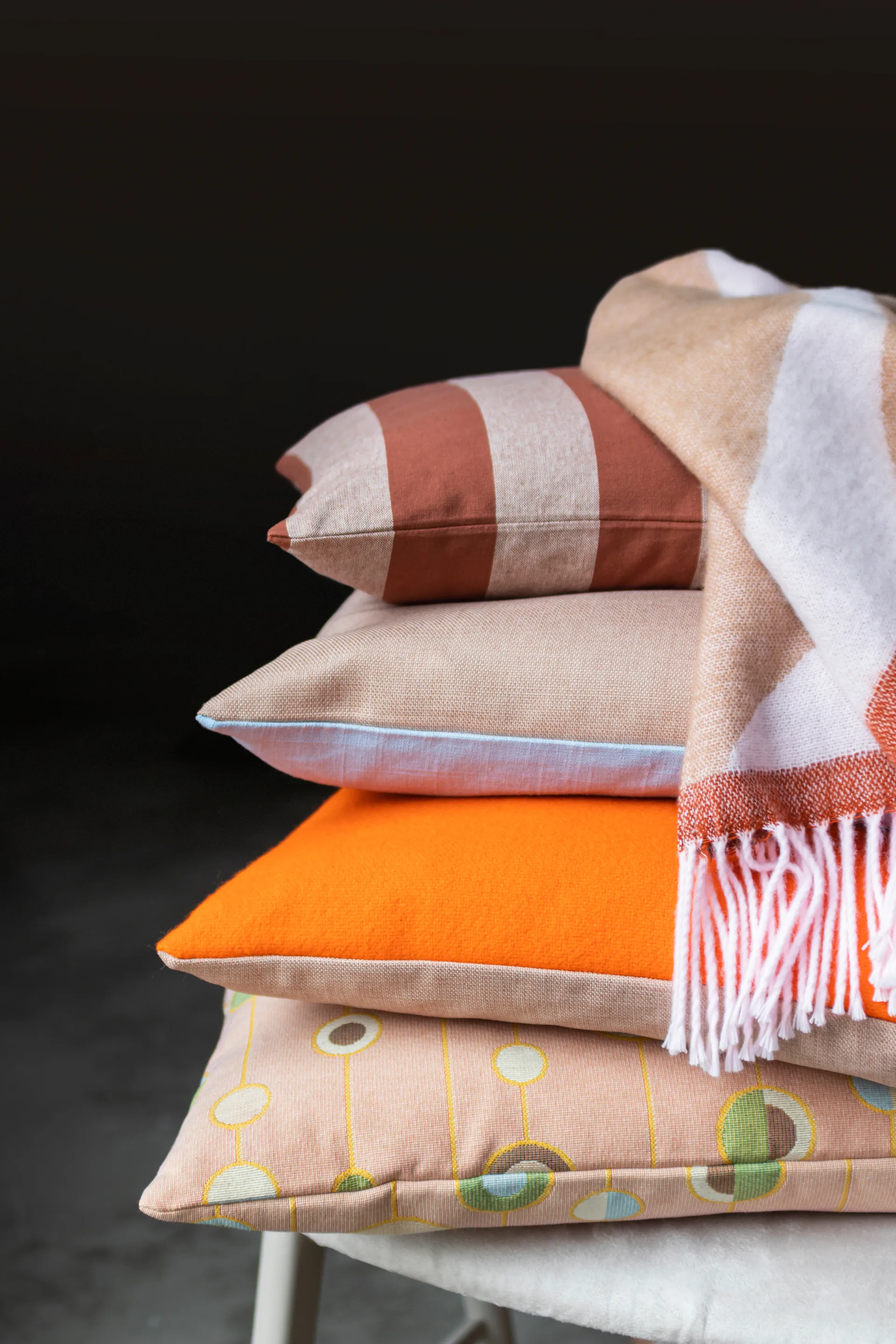 Cojín Spectrum 50x50 cm, Orange-peach Mette Ditmer
