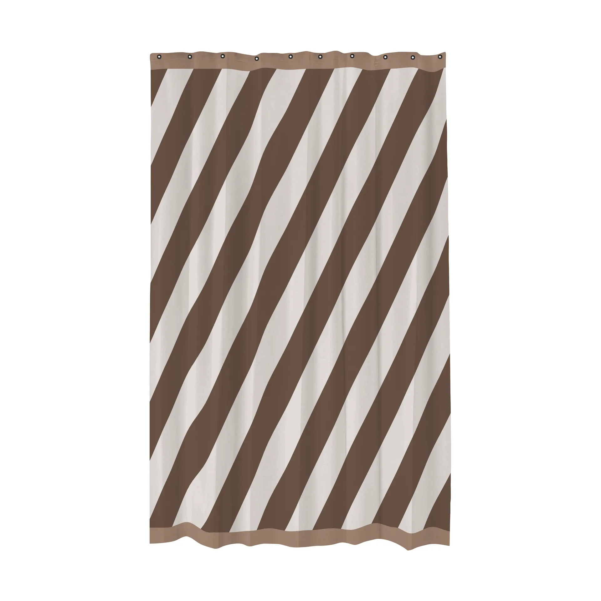 Cortina de ducha Diagonal 150x200 cm, Chocolate Mette Ditmer
