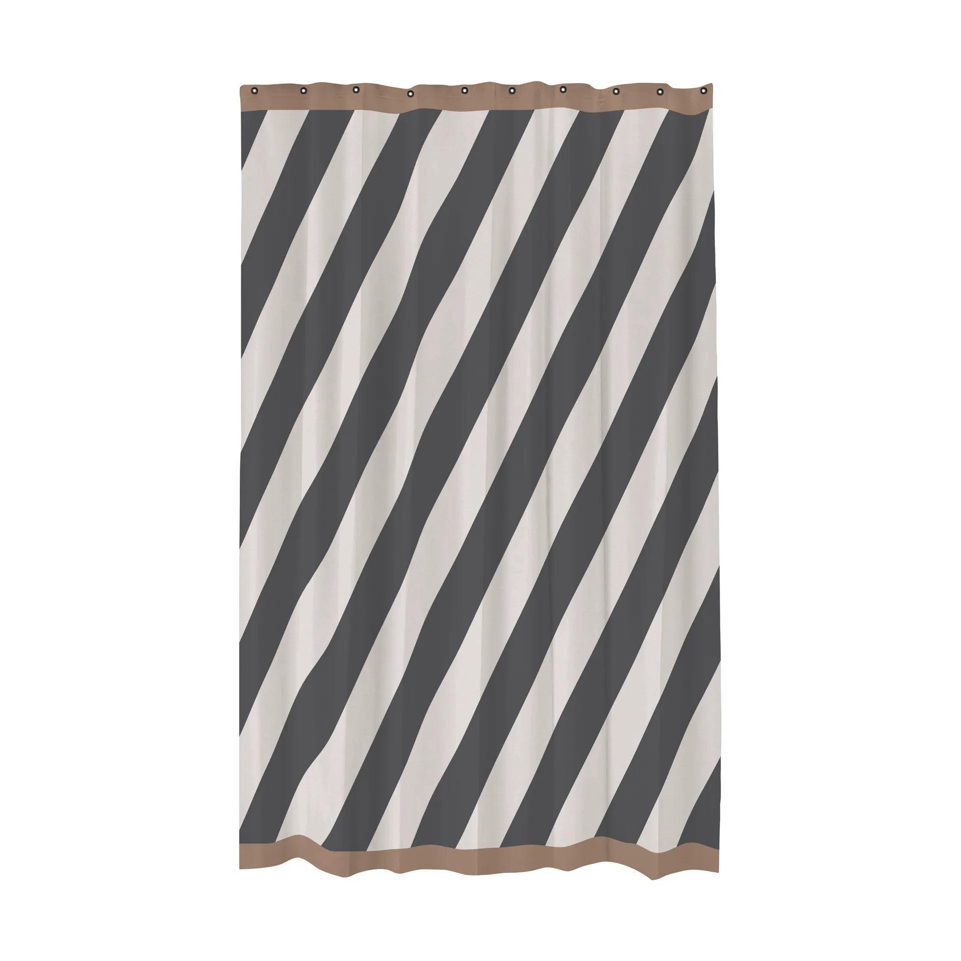 Cortina de ducha Diagonal 150x200 cm, Dark grey Mette Ditmer