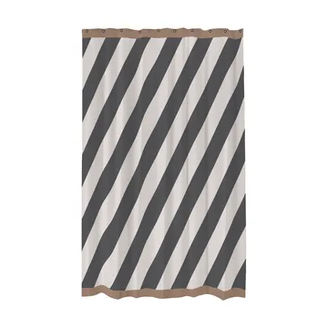 Cortina de ducha Diagonal 150x200 cm - Dark grey - Mette Ditmer