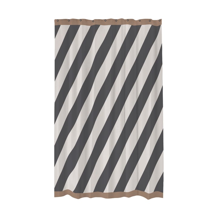 Cortina de ducha Diagonal 150x200 cm - Dark grey - Mette Ditmer