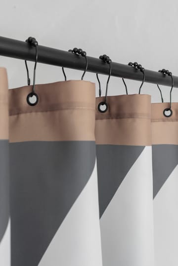 Cortina de ducha Diagonal 150x200 cm - Dark grey - Mette Ditmer