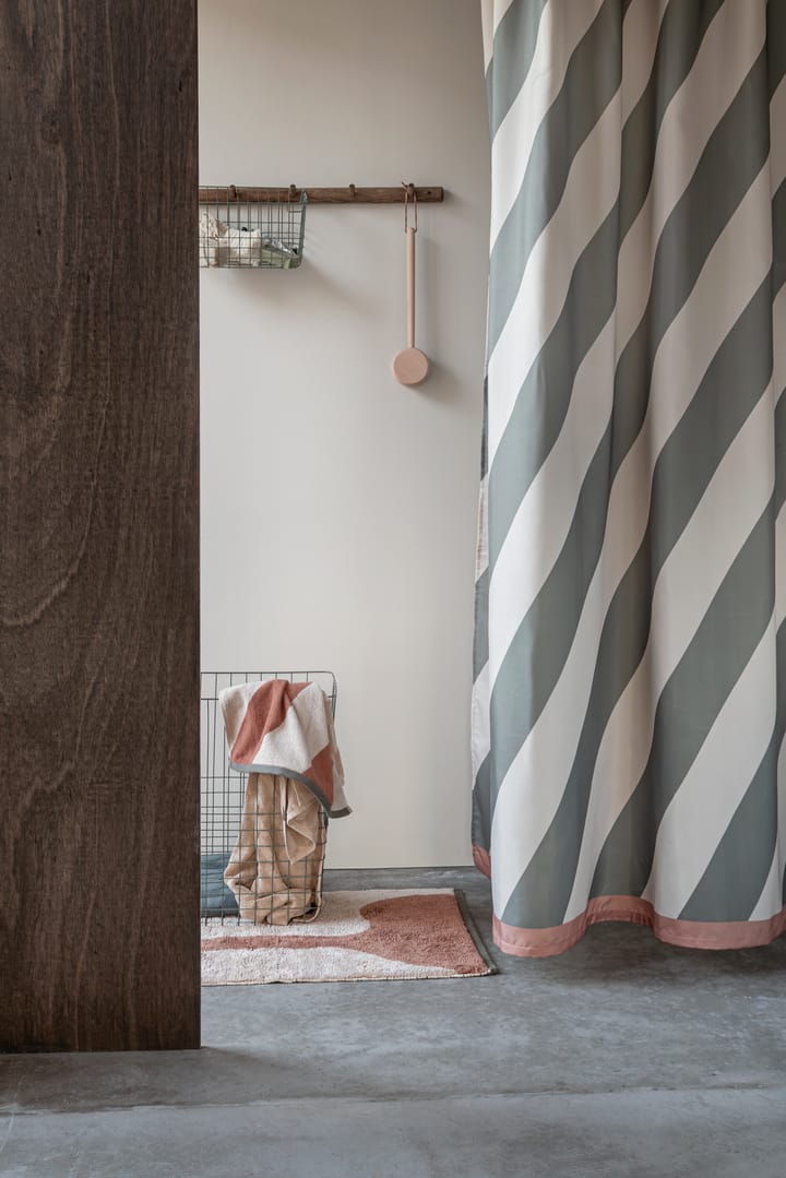 Cortina de ducha Diagonal 150x200 cm, Dark olive Mette Ditmer