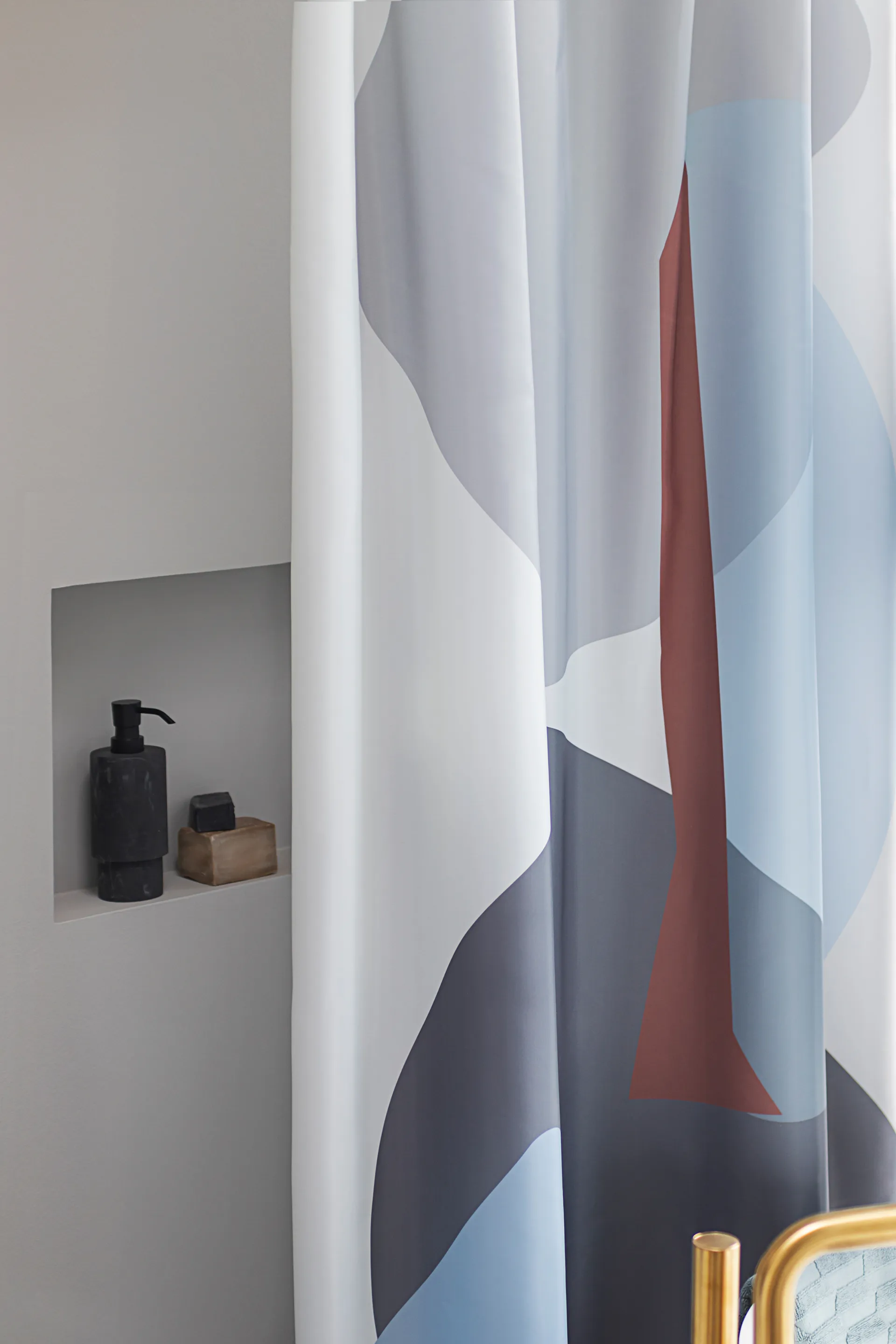 Cortina de ducha Gallery 150x200 cm, Light grey Mette Ditmer