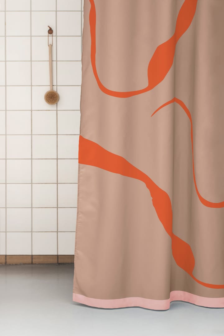 Cortina de ducha Nova Arte 150x200 cm, Latte-orange Mette Ditmer