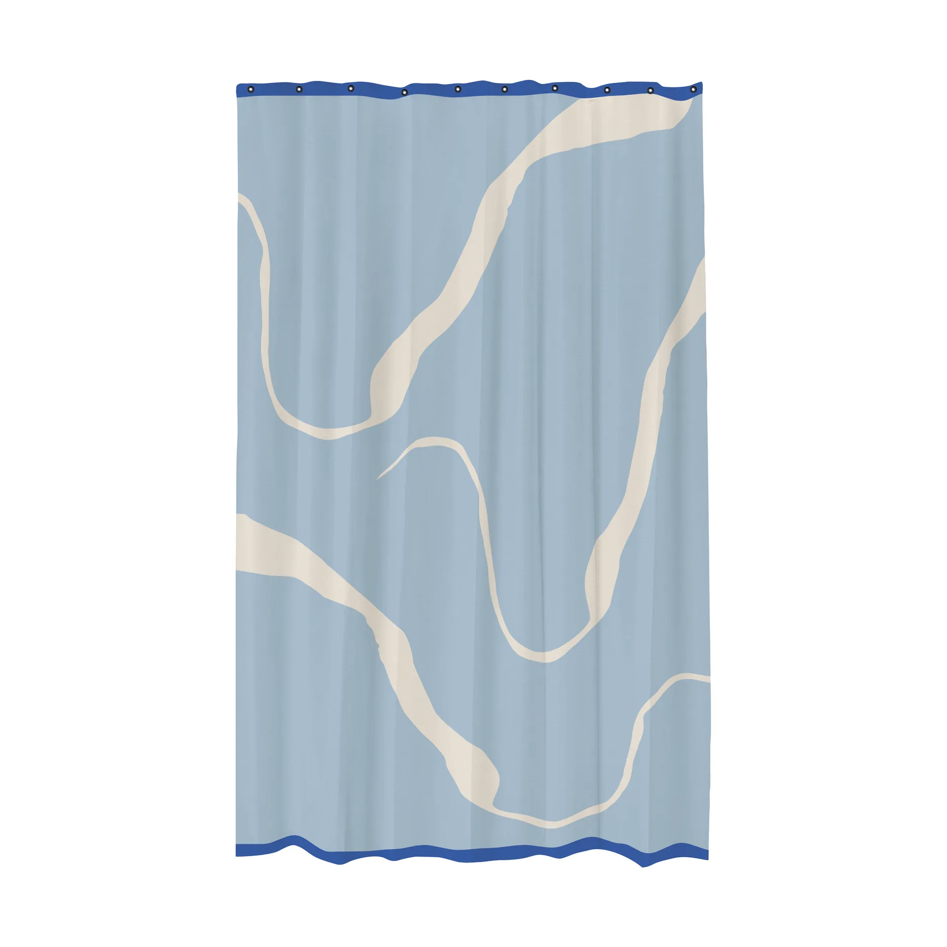 Cortina de ducha Nova Arte 150x200 cm, Light blue-off-white Mette Ditmer