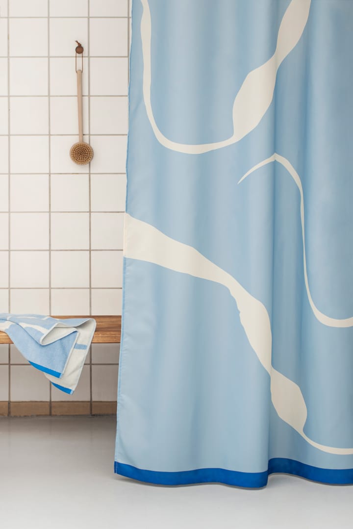 Cortina de ducha Nova Arte 150x200 cm, Light blue-off-white Mette Ditmer