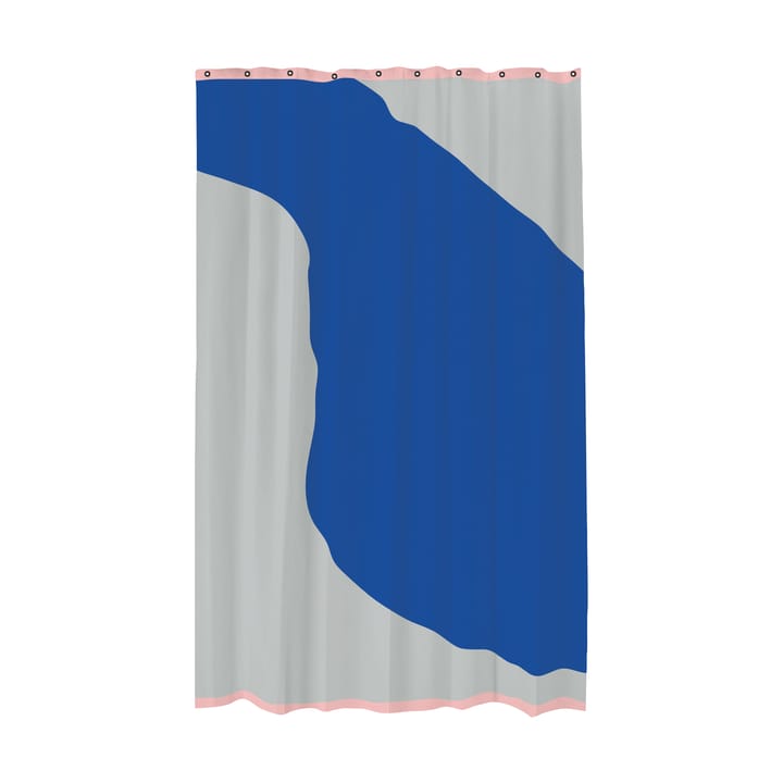 Cortina de ducha Nova Arte 150x200 cm - Light grey-cobalt - Mette Ditmer