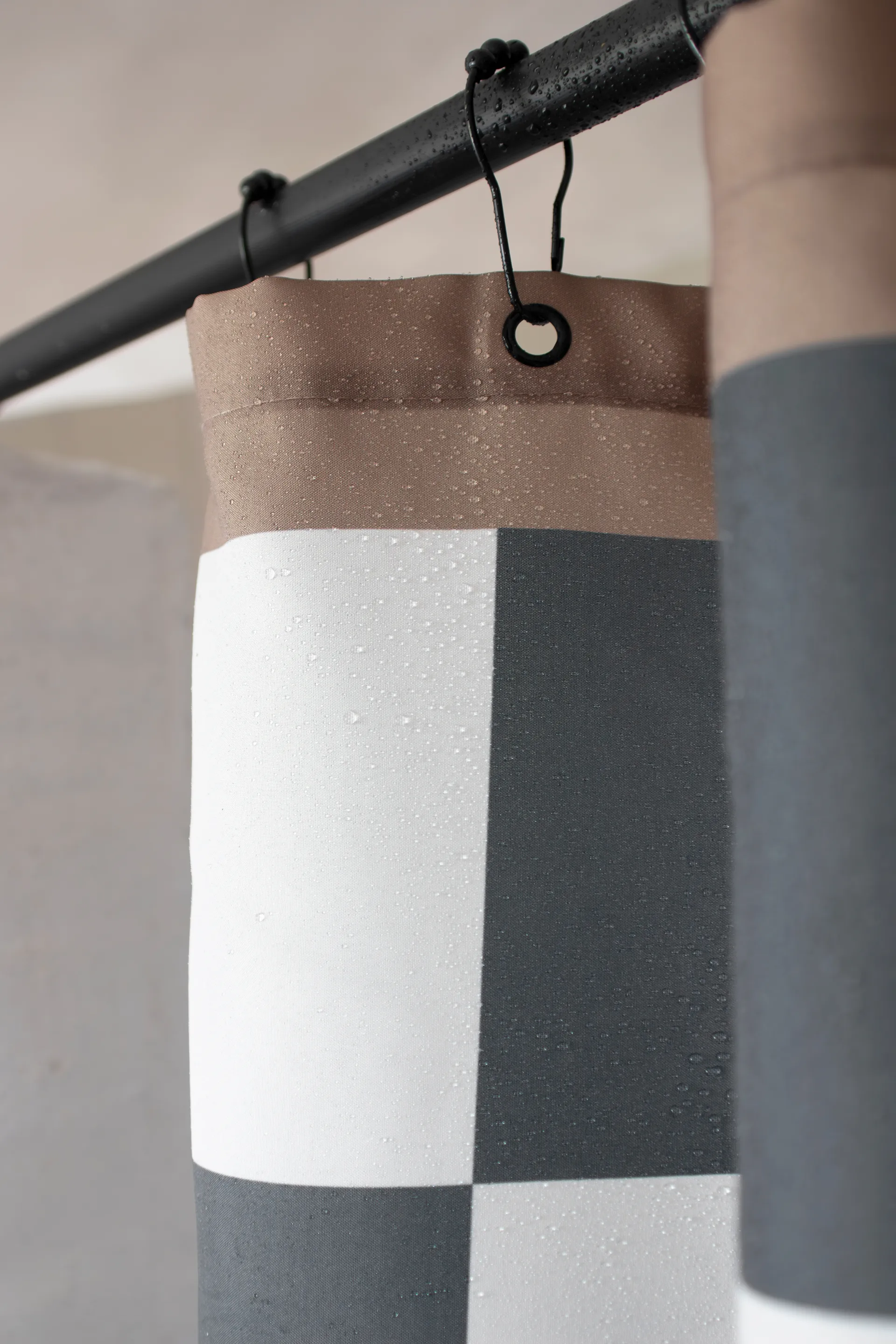 Cortina de ducha Retro 150x200 cm, Dark grey Mette Ditmer