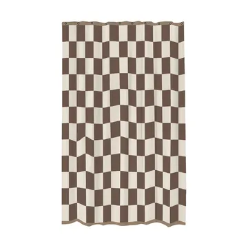 Cortina de ducha Retro 150x200 cm - Marrón - Mette Ditmer