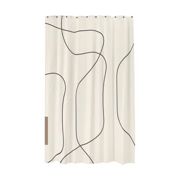Cortina de ducha Shadow - Blanco, 150x200 cm - Mette Ditmer