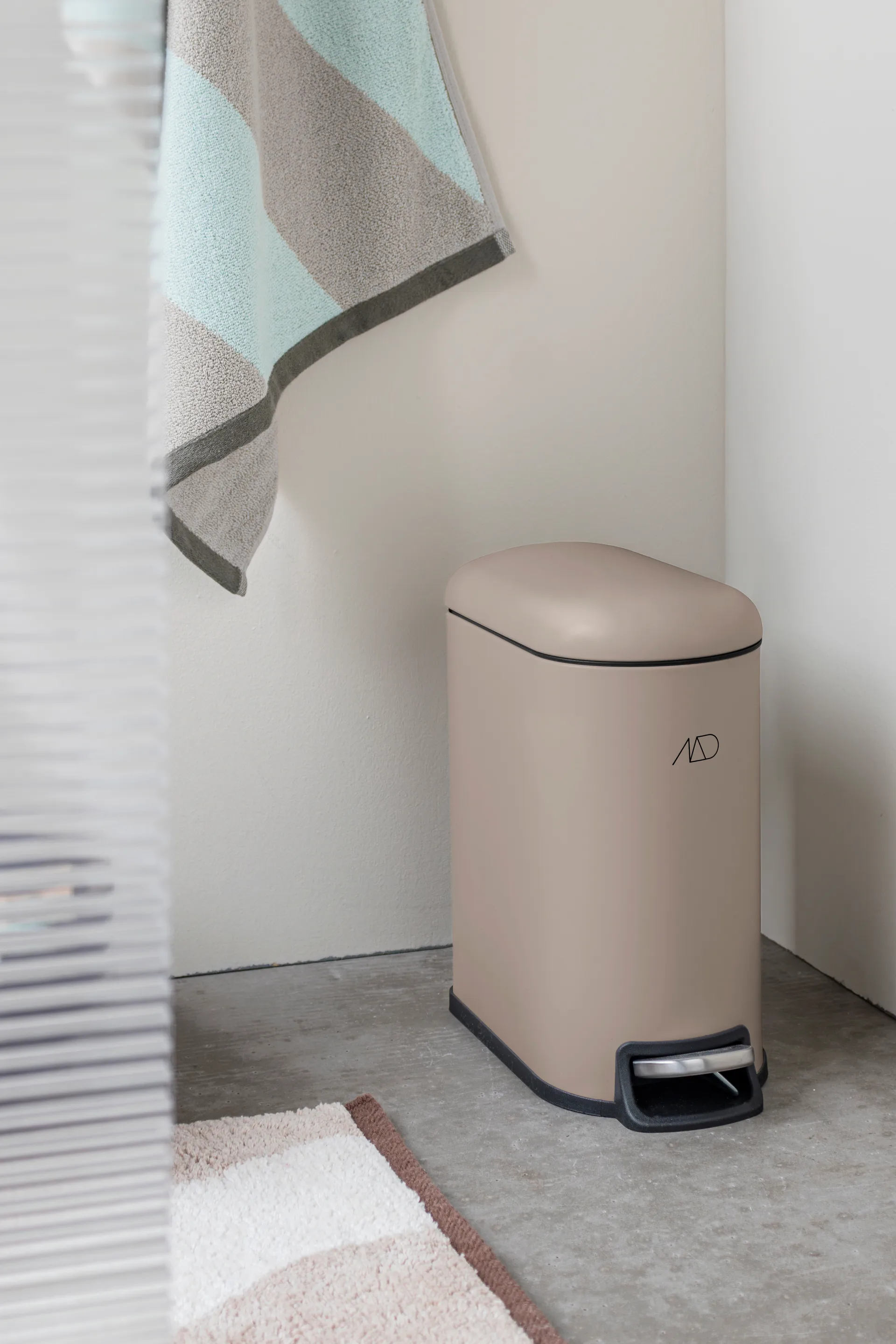 Cubo pedal Mini-Walther 5 L, Sand Mette Ditmer