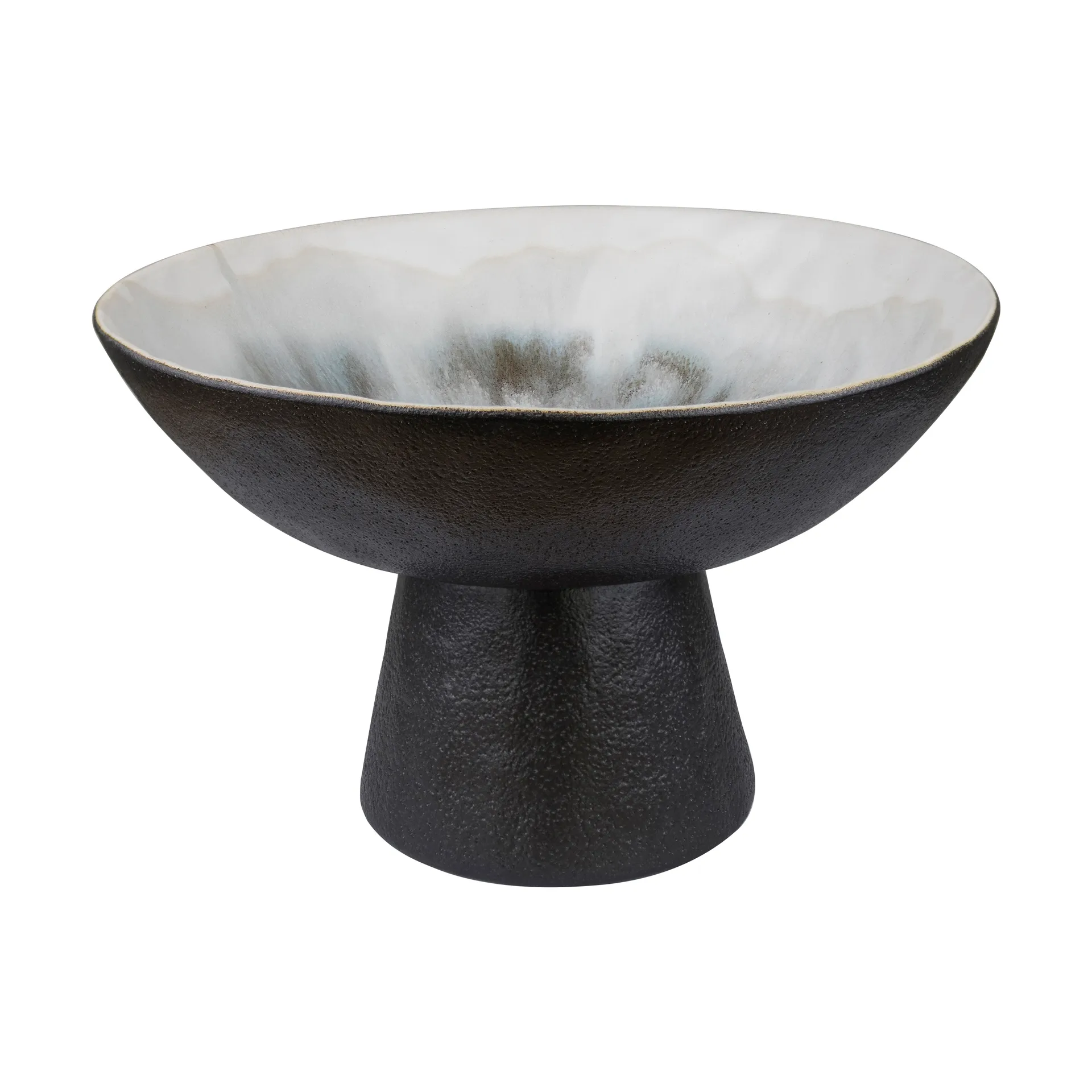 Cuenco con pie By Hand Ø31,5x20 cm, Off-white Mette Ditmer