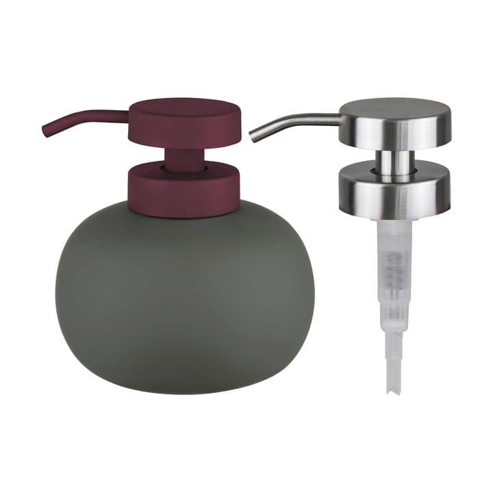 Dispensador de jabón Lotus play bajo, incl. 2 cabezales  - Dark olive - Mette Ditmer