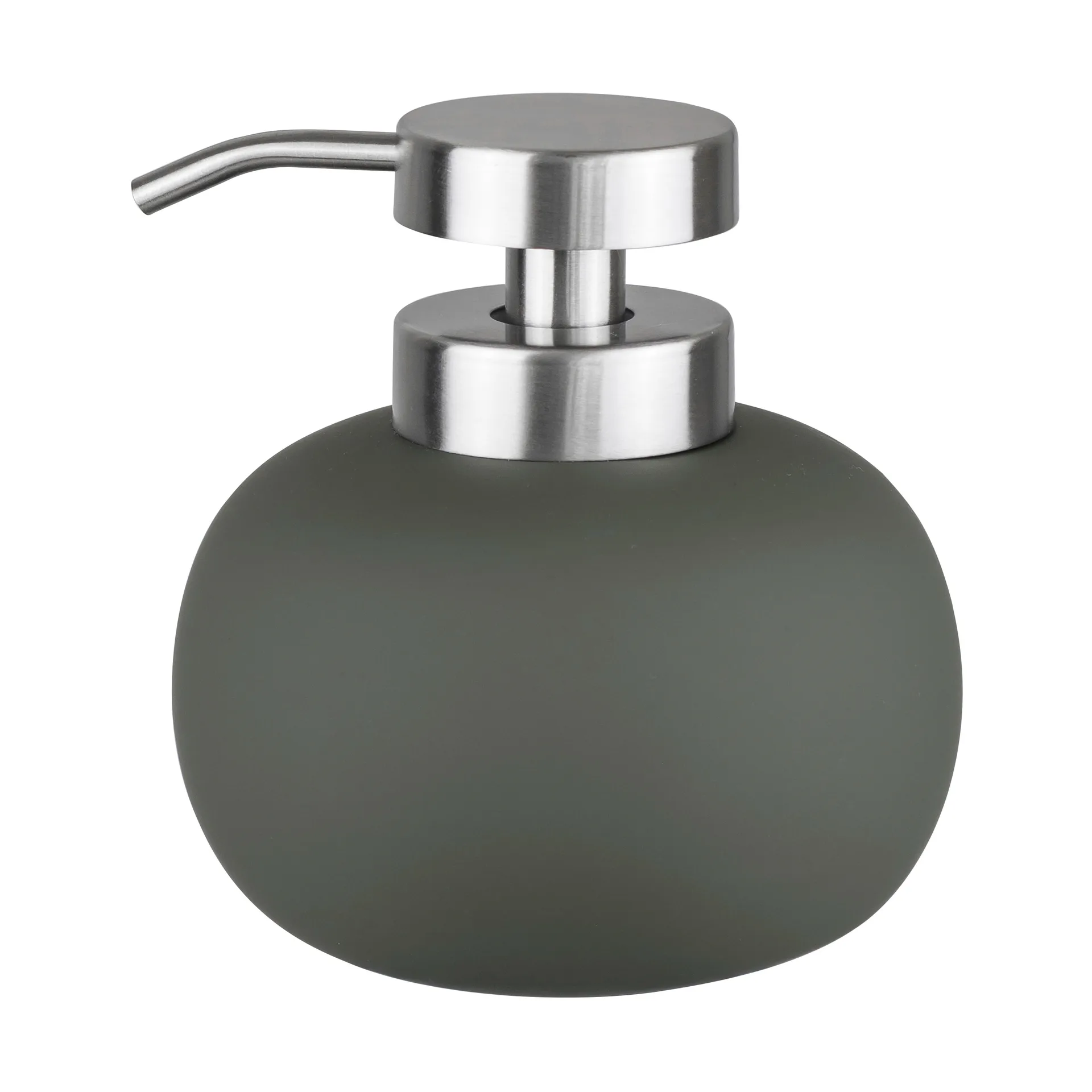 Dispensador de jabón Lotus play bajo, incl. 2 cabezales, Dark olive Mette Ditmer
