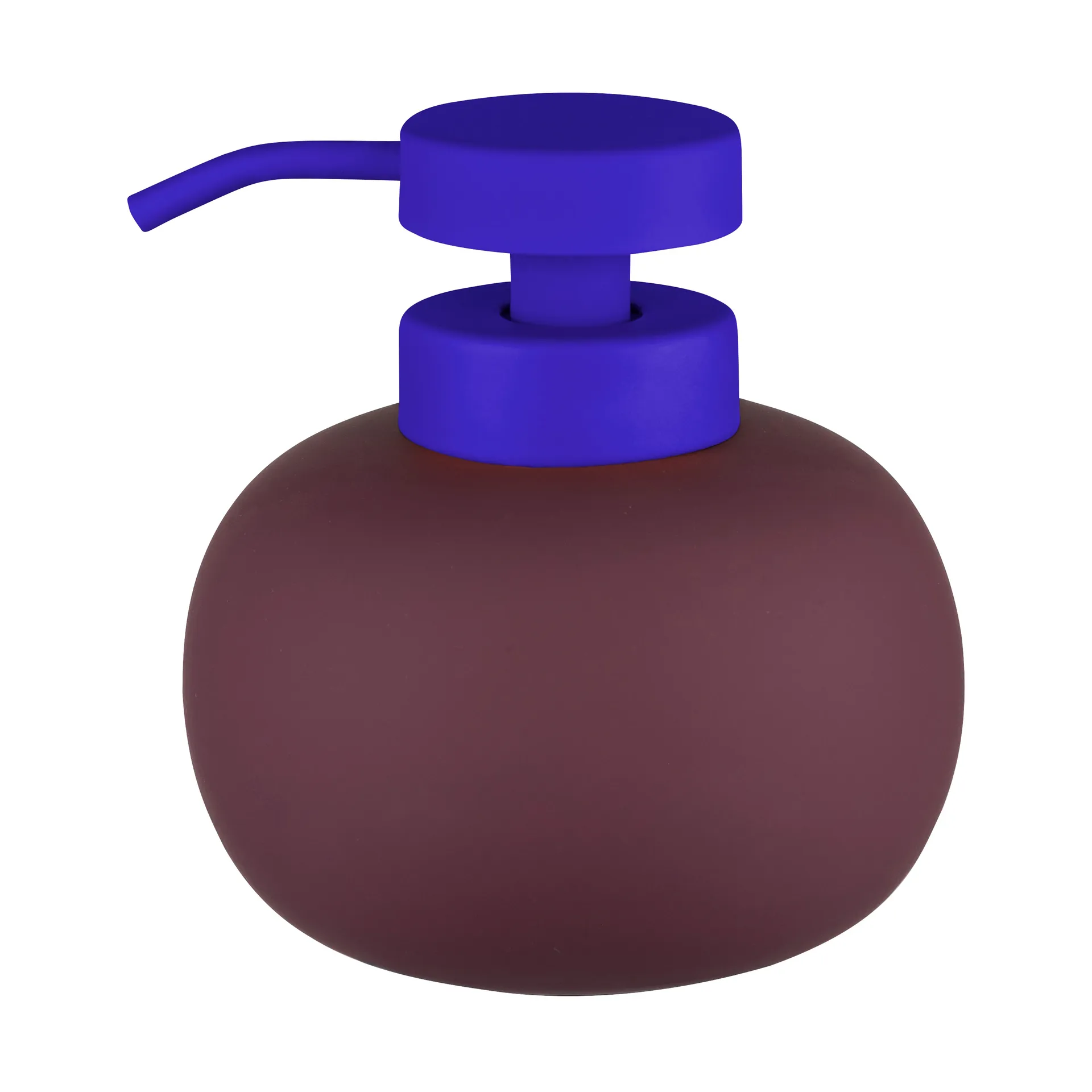 Dispensador de jabón Lotus play bajo, incl. 2 cabezales, Wine Mette Ditmer