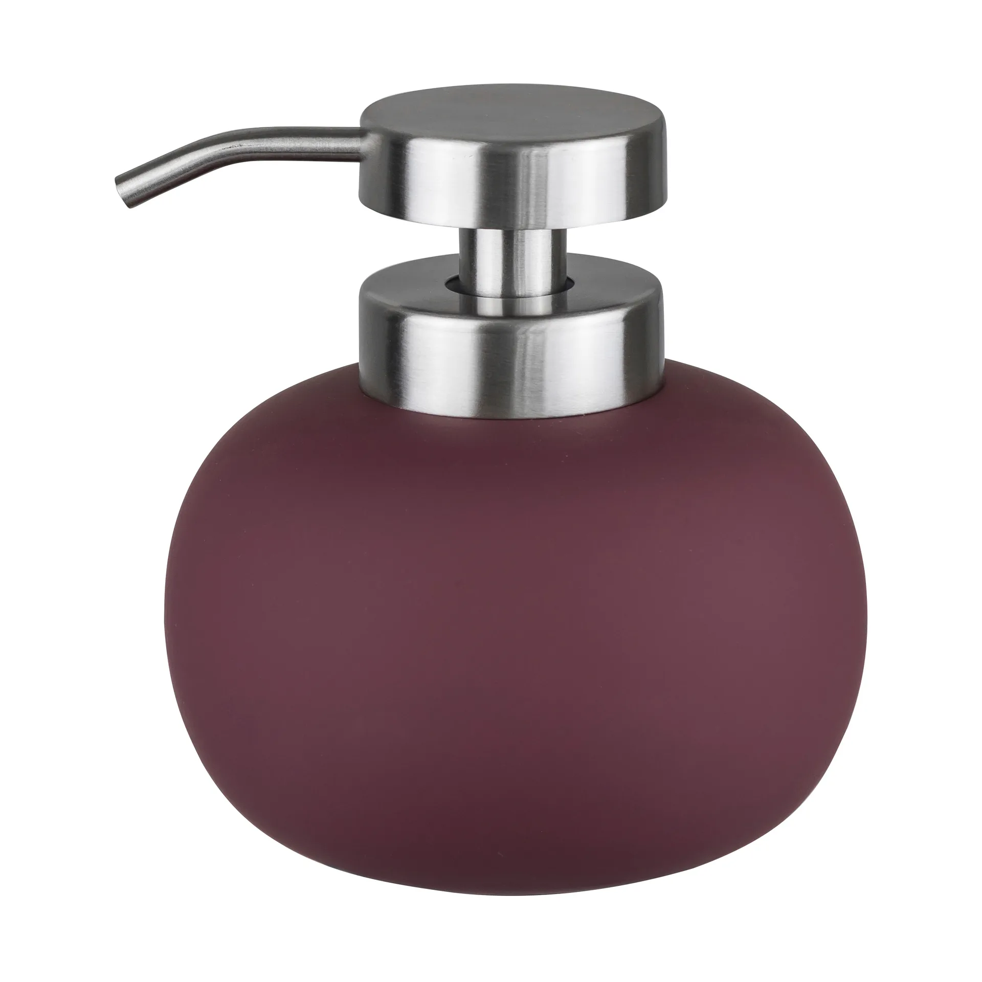 Dispensador de jabón Lotus play bajo, incl. 2 cabezales, Wine Mette Ditmer