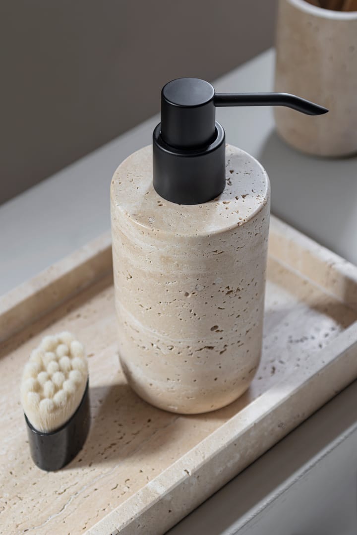 Dispensador de jabón Travertine 17,5 cm, Linen Mette Ditmer