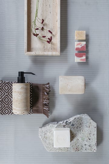 Dispensador de jabón Travertine 17,5 cm - Linen - Mette Ditmer
