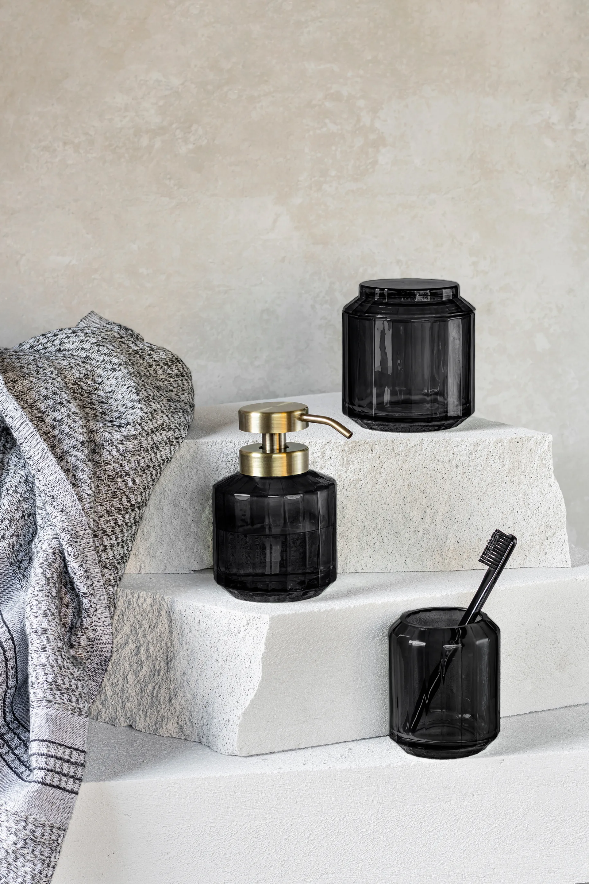 Dispensador de jabón Vision bajo, Black Mette Ditmer