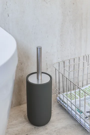 Escobilla de baño Lotus play, incl. 2 cabezales de cepillo - Dark olive - Mette Ditmer