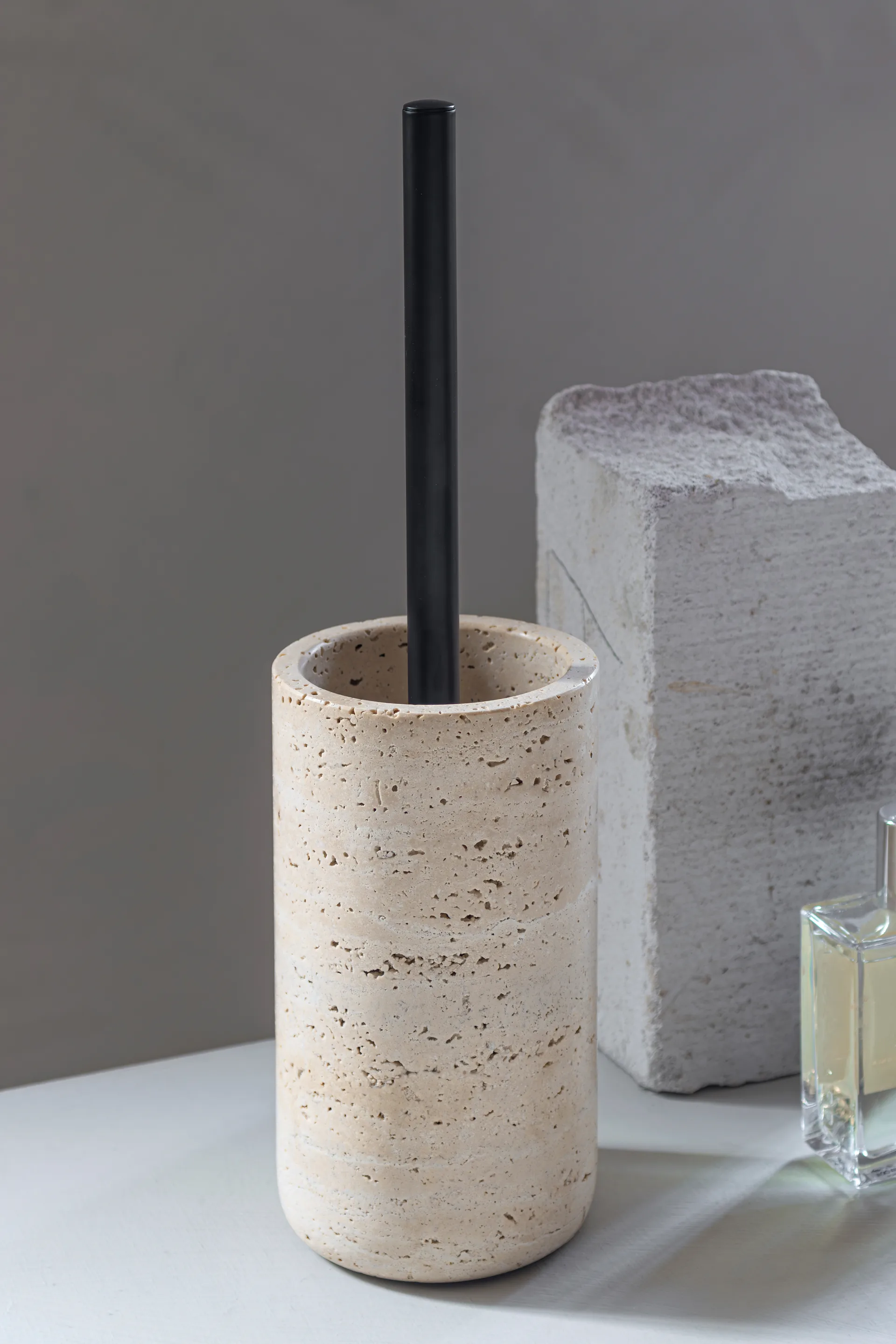 Escobilla Travertine 36 cm, Linen Mette Ditmer